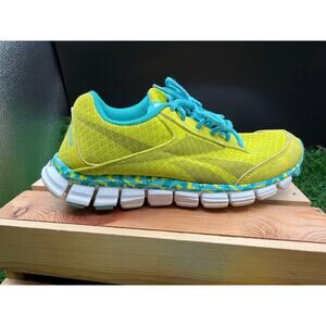 Reebok SmoothFlex Running Shoes - Neon Green/Blue- Size 6.5W